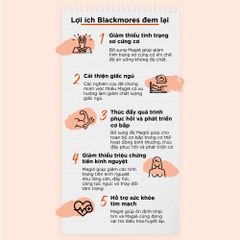 Viên uống Blackmores Bio Magnesium 100 viên - Hỗ trợ cơ bắp, sức khỏe tim và hệ thần kinh - Sản phẩm nhập khẩu chính ngạch từ Úc