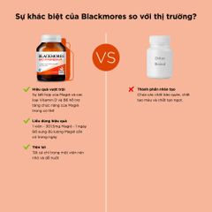 Viên uống Blackmores Bio Magnesium 100 viên - Hỗ trợ cơ bắp, sức khỏe tim và hệ thần kinh - Sản phẩm nhập khẩu chính ngạch từ Úc