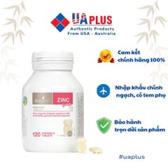 Viên kẹo bổ sung kẽm Bio Island ZINC 120 viên - Hỗ trợ miễn dịch và phát triển chiều cao cho bé - Nhập khẩu từ Úc