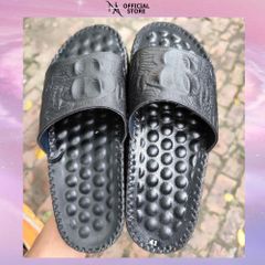 Dép Nam Da Bò Vân Cá Sấu Chống Trơn Quai Ngang - Đế Đúc Cao 3cm, Dành Cho Mọi Hoạt Động Thể Thao Và Vui Chơi