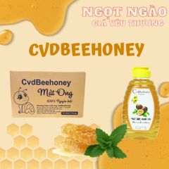 Mật Ong Nguyên Chất CvdBeehoney 500g - Tăng Đề Kháng, Hỗ Trợ Sức Khỏe và Làm Đẹp Da, Đặc Tính Kháng Khuẩn, Giải Độc Gan