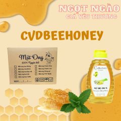Mật Ong Nguyên Chất CvdBeehoney 500g - Tăng Đề Kháng, Hỗ Trợ Sức Khỏe và Làm Đẹp Da, Đặc Tính Kháng Khuẩn, Giải Độc Gan