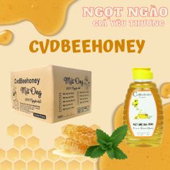 Mật Ong Nguyên Chất CvdBeehoney 500g - Tăng Đề Kháng, Hỗ Trợ Sức Khỏe và Làm Đẹp Da, Đặc Tính Kháng Khuẩn, Giải Độc Gan