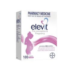 Vitamin Tổng Hợp Elevit Cho Bà Bầu 100 Viên - Hỗ Trợ Phát Triển Thai Nhi Khỏe Mạnh, Cung Cấp Dinh Dưỡng Cần Thiết