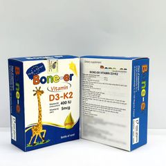 Vitamin D3 + K2 Nhỏ Giọt Bone-er 10ml - Bổ Sung Canxi, Phát Triển Xương Cho Trẻ Sơ Sinh Từ 0 Tháng tuổi, Nhập Khẩu Châu Âu