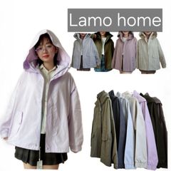 Áo Khoác Kaki Nữ Freesize Form Rộng 2 Lớp Nón Cao Lamo Home A015 - Thời Trang Năng Động, Dễ Phối Đồ