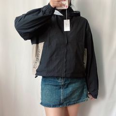 Áo Khoác Gió Nữ Croptop 2 Lớp Local Brand Lamo Home A017 - Thiết Kế Ngắn, Lưới Thoáng Mát, Phù Hợp Đi Chơi và Đi Làm