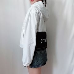 Áo Khoác Gió Nữ Croptop 2 Lớp Local Brand Lamo Home A017 - Thiết Kế Ngắn, Lưới Thoáng Mát, Phù Hợp Đi Chơi và Đi Làm