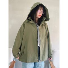 Áo Khoác Unisex Dù 2 Lớp Form Rộng Chống Nước - Lamo Home A012 Thời Trang Nữ, Dễ Phối Đồ, Phong Cách Trẻ Trung