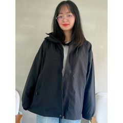 Áo Khoác Unisex Dù 2 Lớp Form Rộng Chống Nước - Lamo Home A012 Thời Trang Nữ, Dễ Phối Đồ, Phong Cách Trẻ Trung