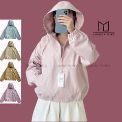 Áo Khoác Nữ Kaki Chống Nắng Phong Cách Hàn Quốc - Lamo Home A008 - Form Rộng, Tiện Lợi Khi Ra Ngoài