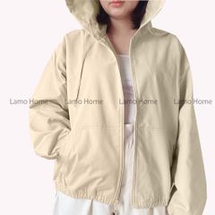 Áo Khoác Nữ Kaki Chống Nắng Phong Cách Hàn Quốc - Lamo Home A008 - Form Rộng, Tiện Lợi Khi Ra Ngoài