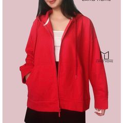 Áo Khoác Hoodie Nữ Lamo Home A016 - Nỉ Form Rộng, Thiết Kế Thời Trang Dễ Phối, Siêu Tiện Lợi, Đi Làm & Đi Chơi