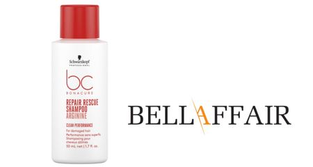 Dầu Gội Tóc Hư Tổn Schwarzkopf BC Repair Rescue Shampoo Arginine 50ml - Phục Hồi, Làm Bóng Mượt Tóc Yếu Ớt