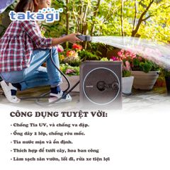 Bộ vòi tưới cây 15m NANO NEXT Takagi RM1215BR - Tiện ích tưới cây với 4 chế độ điều chỉnh, bền bỉ, dễ sử dụng cho khu vườn xanh mát