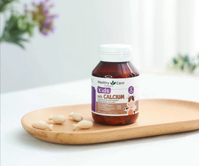 Viên Uống Bổ Sung Canxi Cho Bé Healthy Care Milk Calcium 60 Viên - Hỗ Trợ Phát Triển Chiều Cao Khỏe Mạnh, An Toàn Cho Trẻ Em