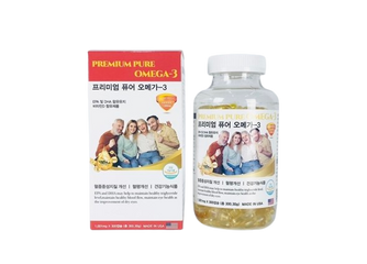 Viên Uống Dầu Cá Omega-3 Premium Pure 300 Viên - Tăng Cường Sức Khỏe Tim, Mắt, Não, Chất Lượng Mỹ