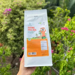Đường hoa dừa hữu cơ Sokfarm 1kg - Đường ngọt tự nhiên, hấp thu chậm, bổ dưỡng, thay thế đường mía, sức khỏe gia đình.