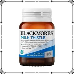 Viên uống bổ gan Blackmores Milk Thistle 42 viên - Hỗ trợ chăm sóc sức khỏe gan tự nhiên, Nhập khẩu chính ngạch, Dii.