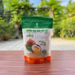 Đường hoa dừa hữu cơ Sokfarm 300g - Organic Coconut Flower Sugar.