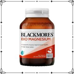 Viên uống Blackmores Bio Magnesium 100 viên - Hỗ trợ sức khỏe xương khớp, bổ sung khoáng chất tự nhiên