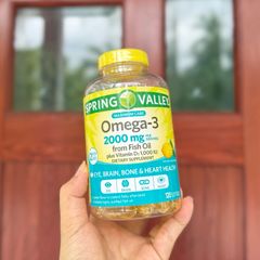 Dầu cá hương chanh Spring Valley Omega 3 2000mg 120 viên - dii.