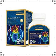 Viên Thải Mỡ Vitatree Organ Fat Detox 60 Viên - Hỗ Trợ Giảm Cân và Thanh Lọc Cơ Thể, Nhập Khẩu Chính Ngạch
