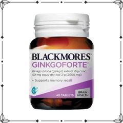 Viên uống bổ não Blackmores Ginkgoforte 40 viên - Hỗ trợ tăng cường trí nhớ, cải thiện tuần hoàn não, nhập khẩu chính ngạch