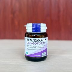 Viên uống bổ não Blackmores Ginkgoforte 40 viên - Hỗ trợ tăng cường trí nhớ, cải thiện tuần hoàn não, nhập khẩu chính ngạch