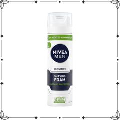 Bọt cạo râu Nivea Men Sensitive 200ml - Bọt cạo cho da nhạy cảm, làm dịu da và giúp cạo sạch râu hiệu quả.