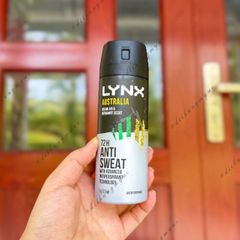 Xịt khử mùi nam Lynx Australia Ocean Air & Bergamot Scent 72h Anti Sweat 165ml - Xịt body - diihangmyuc.