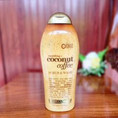 OGX Smoothing Coconut Coffee Body Scrub & Wash 577ml - Sữa Tắm Kết Hợp Tẩy Tế Bào Chết - DiiHangMyUc.