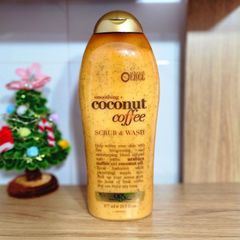 OGX Smoothing Coconut Coffee Body Scrub & Wash 577ml - Sữa Tắm Kết Hợp Tẩy Tế Bào Chết - DiiHangMyUc.