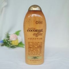 OGX Smoothing Coconut Coffee Body Scrub & Wash 577ml - Sữa Tắm Kết Hợp Tẩy Tế Bào Chết - DiiHangMyUc.