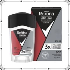 Lăn khử mùi Rexona Men Clinical Protection Sport 48g - Kiểm soát mồ hôi hiệu quả, khô thoáng suốt 96 giờ, chính hãng.