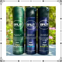 Xịt Khử Mùi Nam Brut 130g - Sản Phẩm Chính Hãng - Lưu Hương Suốt Ngày - Xịt Body Thơm Mát