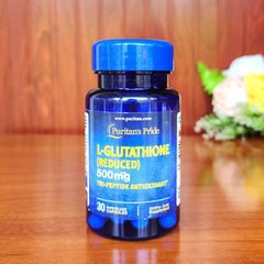 Puritan's Pride L-Glutathione (Reduced) 500mg 30 viên - Viên Uống Hỗ Trợ Sáng Da của Mỹ - DiiHangMyUc.