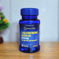 Puritan's Pride L-Glutathione (Reduced) 500mg 30 viên - Viên Uống Hỗ Trợ Sáng Da của Mỹ - DiiHangMyUc.