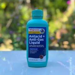 Walgreens Antacid + Anti-gas Liquid Regular Strength Cherry Flavor hàng Mỹ 355ml - Diihangmyuc.
