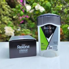 Lăn Khử Mùi Nam Rexona Men Clinical Protection 3X 48g - Ngăn Mồ Hôi, Tươi Mát Suốt Ngày, Bảo Vệ Hiệu Quả