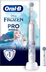 Bàn Chải Đánh Răng Điện Oral-B Pro Junior Frozen 6y+ với Công Nghệ Đầu Bàn Chải Siêu Mềm và 2 Đầu Thay Thế cho Trẻ Em