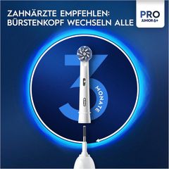 Bàn Chải Đánh Răng Điện Oral-B Pro Junior Frozen 6y+ với Công Nghệ Đầu Bàn Chải Siêu Mềm và 2 Đầu Thay Thế cho Trẻ Em