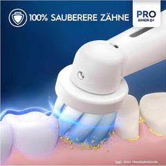 Bàn Chải Đánh Răng Điện Oral-B Pro Junior Frozen 6y+ với Công Nghệ Đầu Bàn Chải Siêu Mềm và 2 Đầu Thay Thế cho Trẻ Em