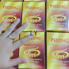 Nước Rửa Trang Sức Vàng Bạc Fizzing 70ml - Combo 2 Hộp Dùng Cho Kim Cương Ngọc Bích Sạch Sáng Rạng Rỡ dễ dàng tại nhà