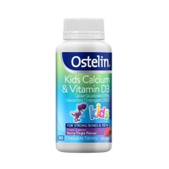 Viên bổ sung canxi và vitamin D Ostelin Kids - Dinh dưỡng cho trẻ, hỗ trợ phát triển xương và sức đề kháng khỏe mạnh từ Úc