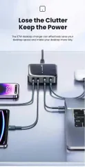 Bộ Sạc Nhanh TOOCKI 67W GaN 4 Cổng (2 USB-C + 2 USB-A) - Sạc Laptop, iPhone, MacBook - Thiết Kế Nhỏ Gọn, Hàng Xuất Hàn