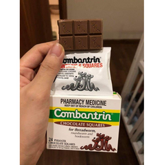 Kẹo Xổ Giun Combantrin Chocolate Squares 24 Thanh - Giải pháp chăm sóc sức khỏe cho trẻ em, loại bỏ giun sán hiệu quả với hương vị chocolate hấp dẫn