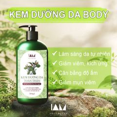 Kem Dưỡng Trắng Da Toàn Thân Từ Tinh Chất Tía Tô & Dầu Argan - Giảm Mụn Viêm, Cung Cấp Độ Ẩm 500ml