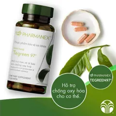 ViênUống Tegreen97® Chống Oxy Hóa - 120 Viên, Chiết Xuất Lá Trà Xanh, Thực Phẩm Chức Năng Hỗ Trợ Sức Khỏe