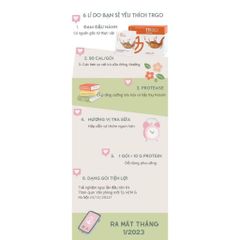 Thực phẩm bổ sung TRGO Protein+ Hộp 15 Gói - Bổ Sung Năng Lượng và Protein Đậu Nành 22G/Gói cho Người Trưởng Thành